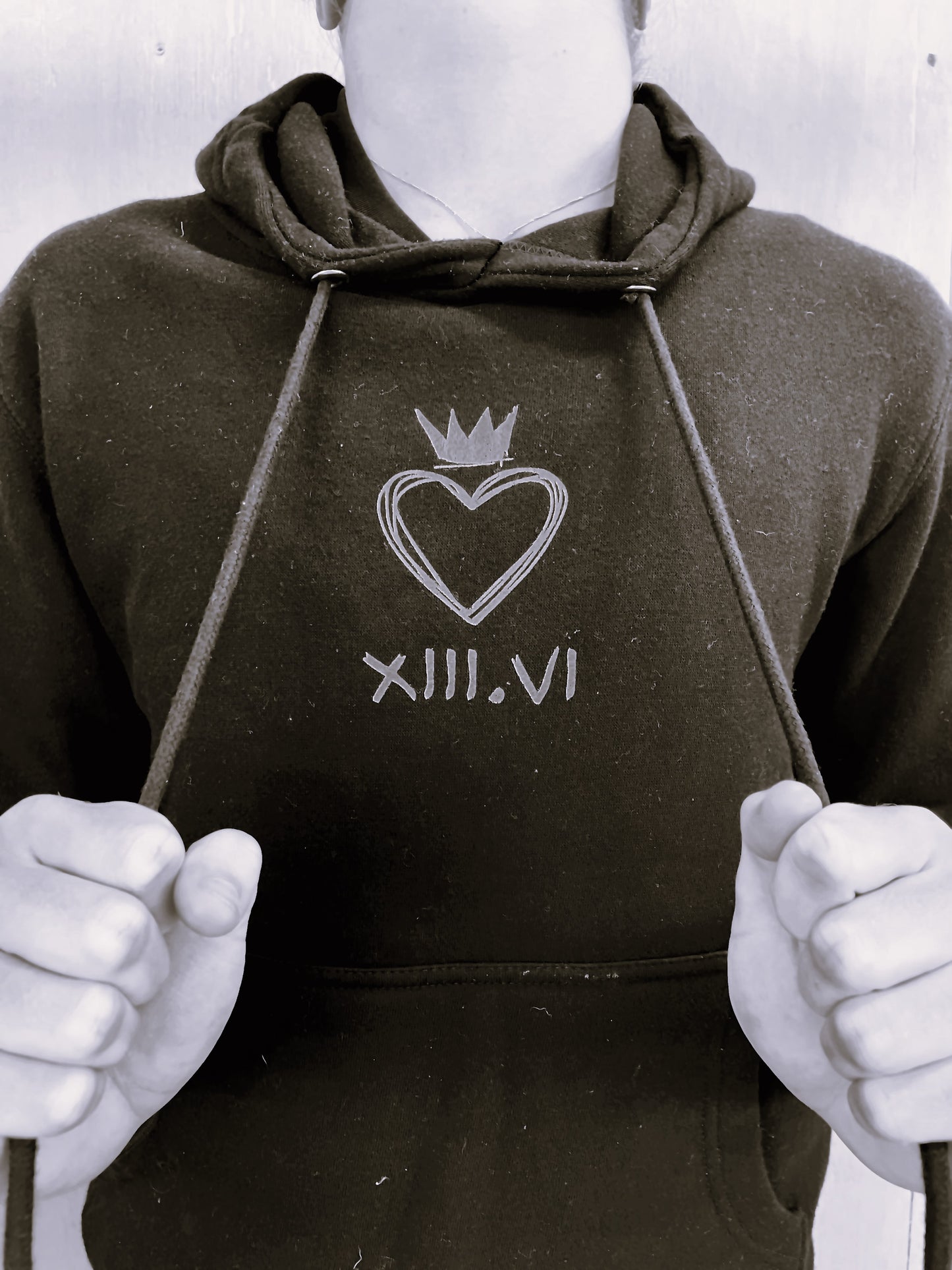 Mental Fortitude Cardinal Heartcrown Hoodie Black| Apparel Designed for Resilience, Strength, and Style