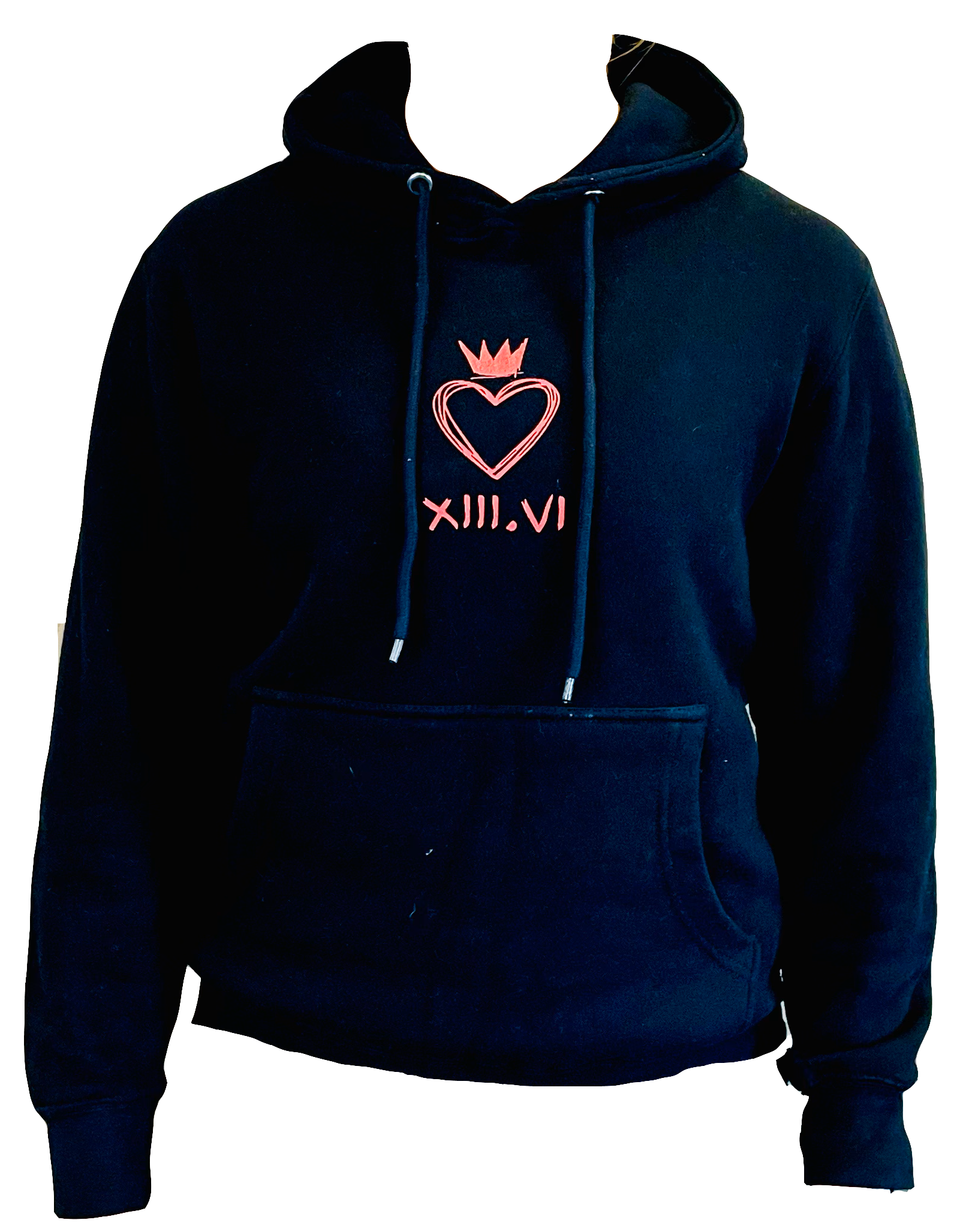 Mental Fortitude Cardinal Heartcrown Hoodie Black| Apparel Designed for Resilience, Strength, and Style