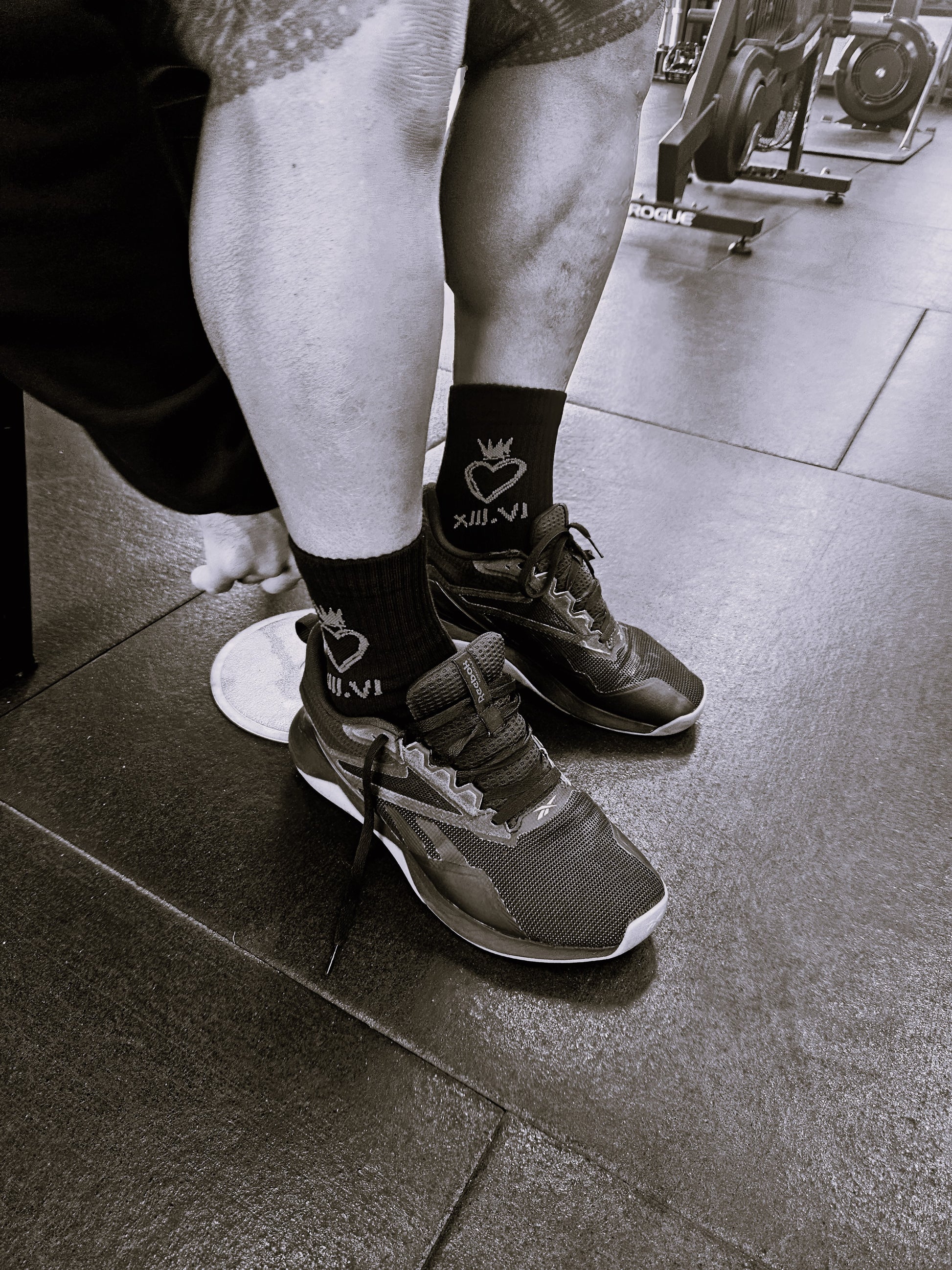 Mental Fortitude Heartcrown Crew Socks Red | Resilient Activewear for Unyielding Strength