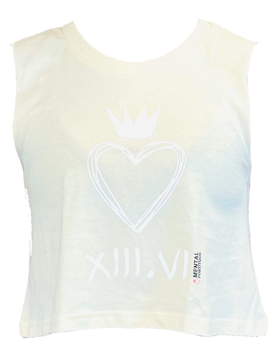 Chalk Heartcrown Crop Tank - Sunbeam