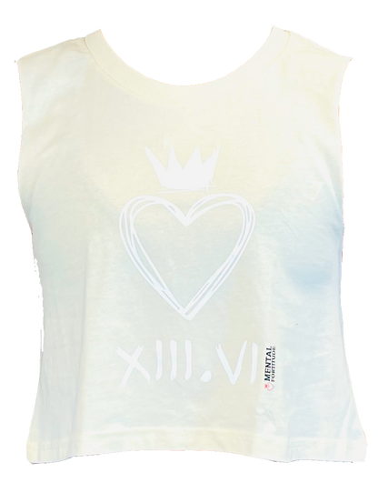 Chalk Heartcrown Crop Tank - Sunbeam