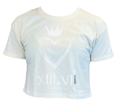 Chalk Heartcrown Crop Tee - Ecru