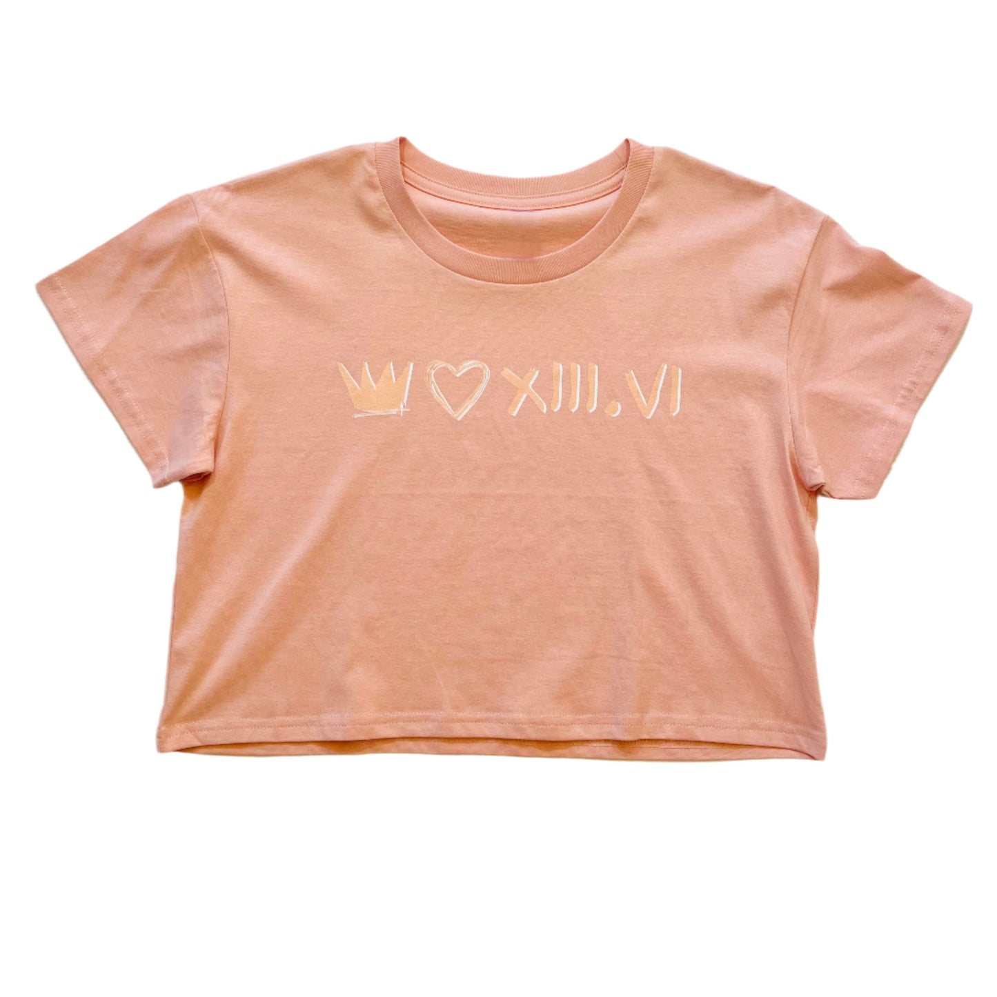 Elements Collection| Crop Tee | Coral